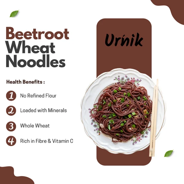 Beetroot Millet Noodles